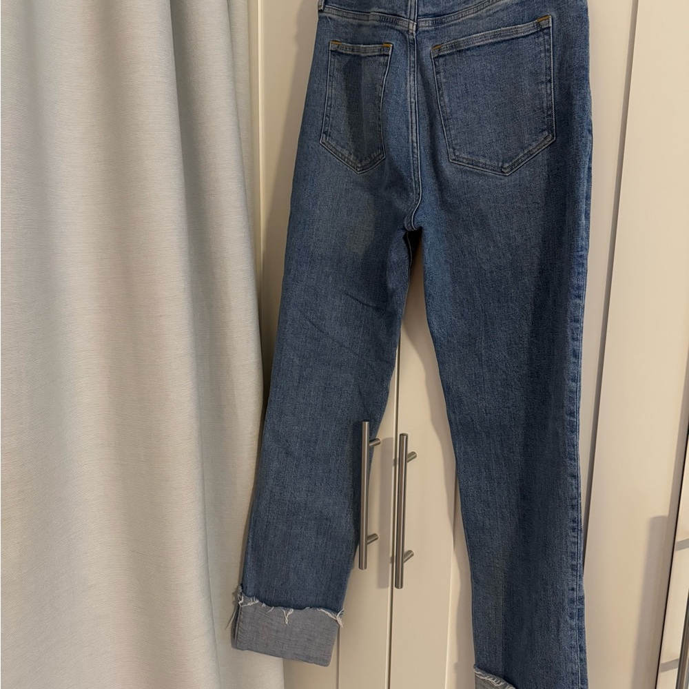 Ankle straight ultra high rise abercrombie jeans